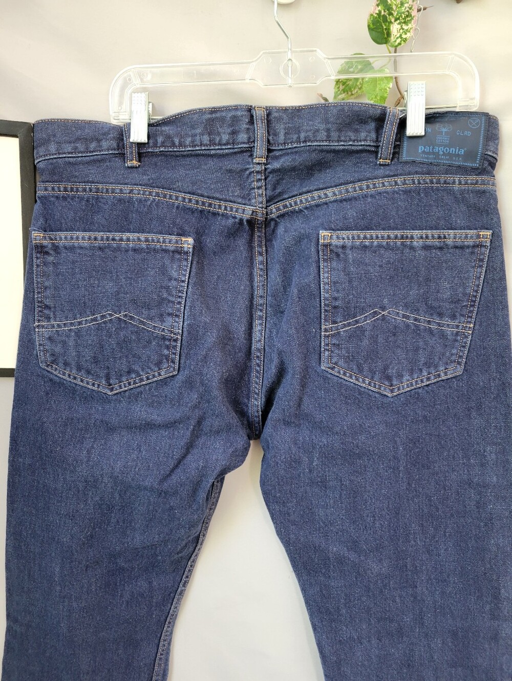 Patagonia Straight Fit Denim Jeans Blue 35x 30 - Picture 4 of 12